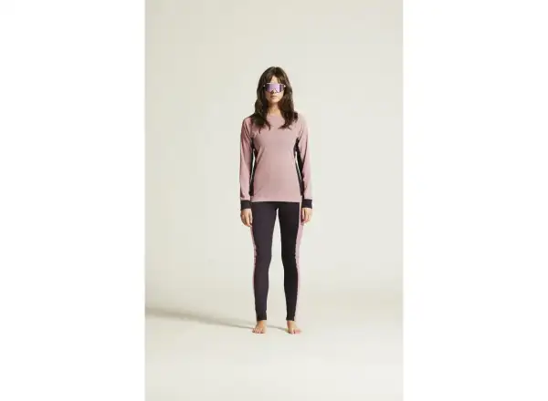 Craft Core Dry Baselayer women's set long sleeve shirt+pants pink