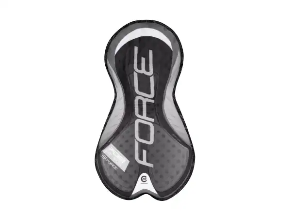 Force Fame men's shorts with pads and brace black/red