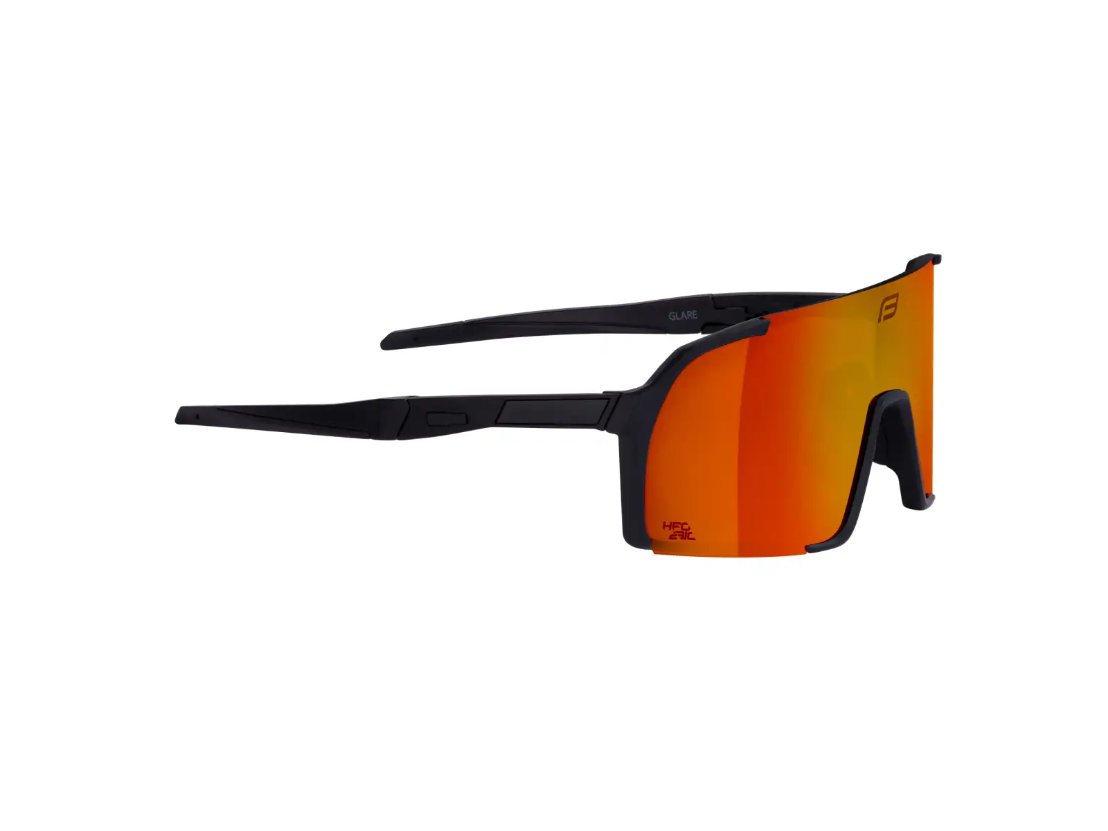Force Glare glasses black/red mirrored lens
