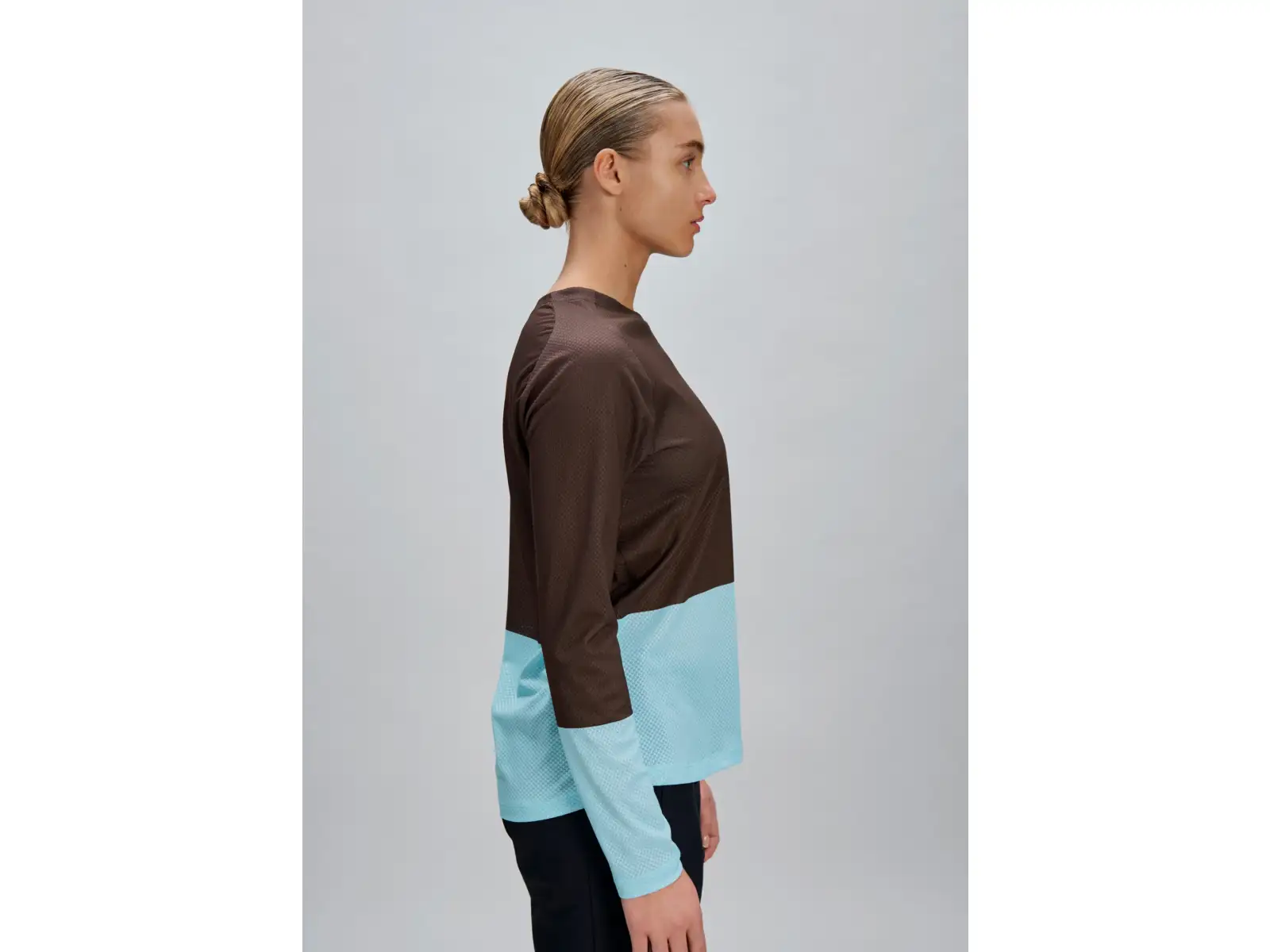 POC Motion Air women's jersey long sleeve Bronzite Brown/Lazurite Blue