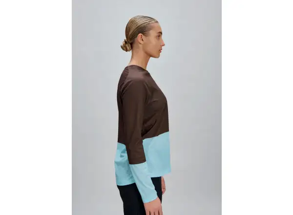 POC Motion Air women's jersey long sleeve Bronzite Brown/Lazurite Blue