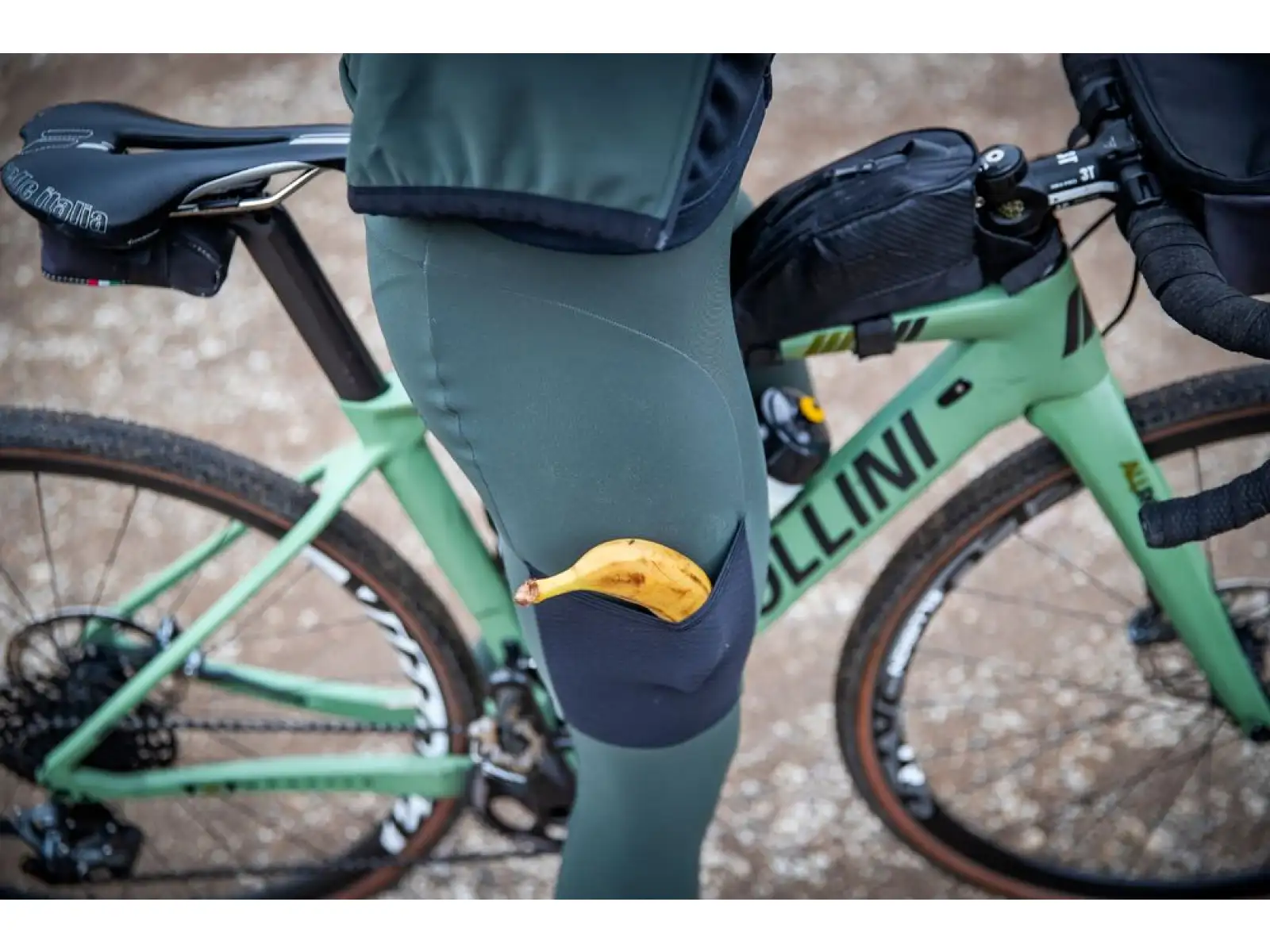 Alé Stones Cargo Off Road men's winter bib tights with insert black