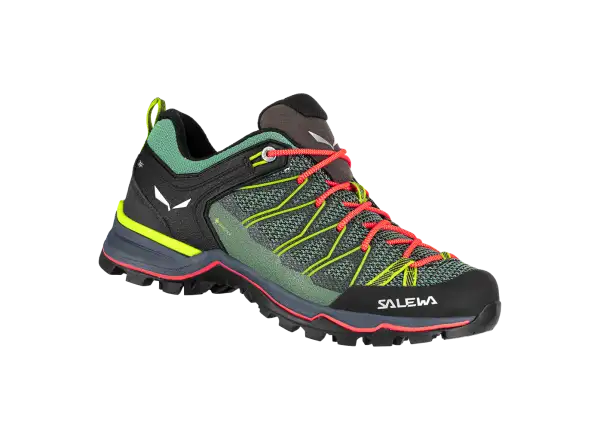 Salewa Mountain Trainer Lite GTX women's shoes Feld Green/Fluo Coral