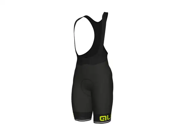 Alé Corsa men's shorts with padding and bib Black/Yellow