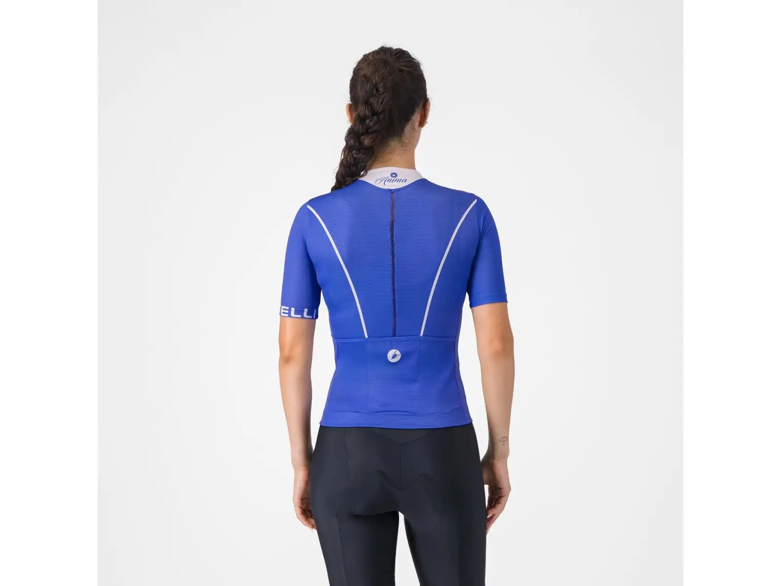 Castelli Anima Flow women's jersey Ultraviolet/Purple Mist