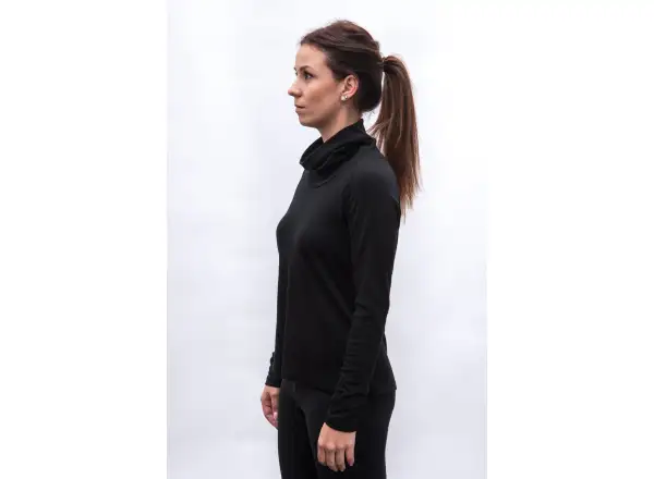 Sensor Merino Blend women's turtleneck black