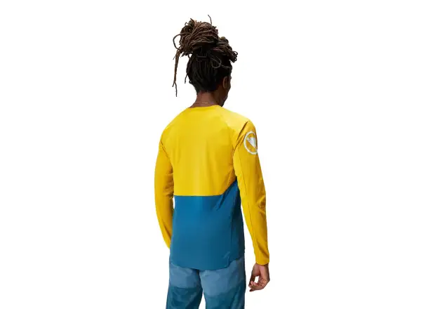 Endura MT500 Burner men's long sleeve jersey Blue Steel