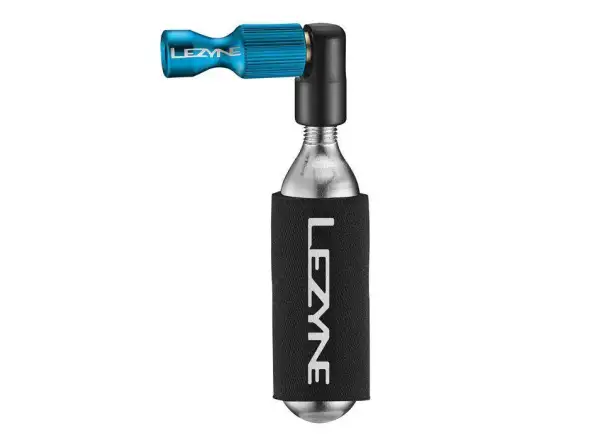 Lezyne Trigger Drive CO2 head for cartridge pump blue/hi-gloss