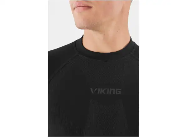 Viking Eiger men's base shirt long sleeve black