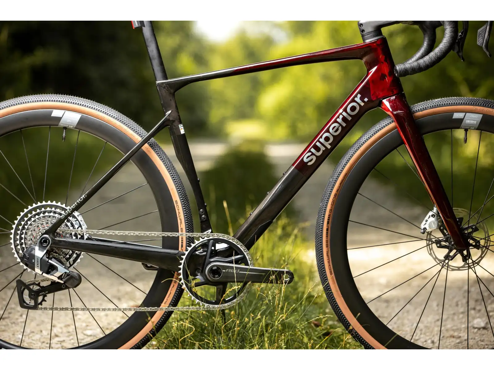 Superior XR 9.9 GR gravel bike Matte Carbon/Gloss Red