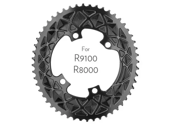 Absolute Black OVAL road 2X 110/4BCD 52z. for 9100/8000 black