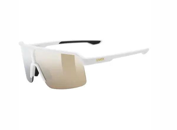 Uvex Ramp cycling glasses White matt/Mirror Gold