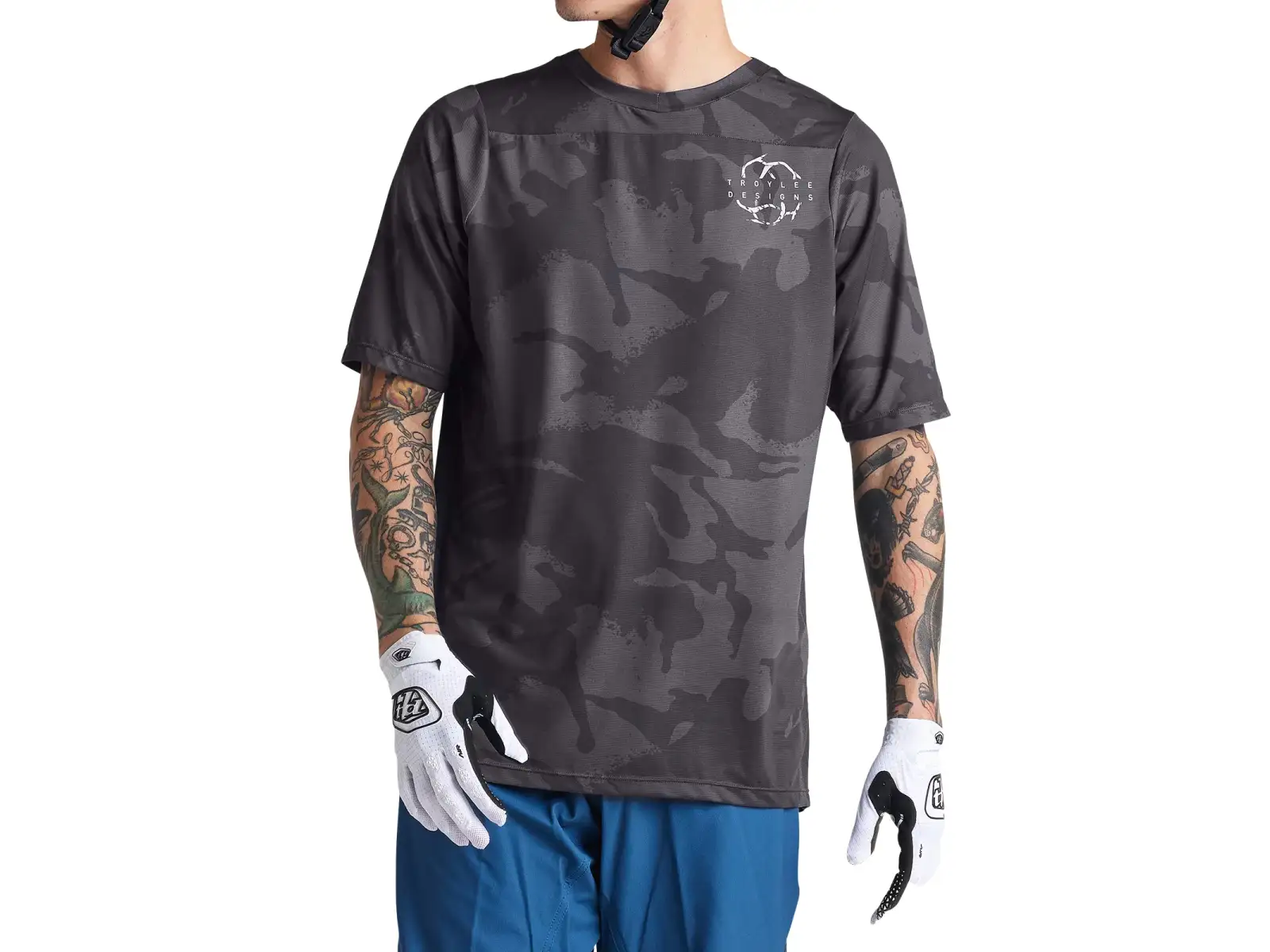 Troy Lee Designs Skyline men's jersey short sleeve Shadow Camo Carbon