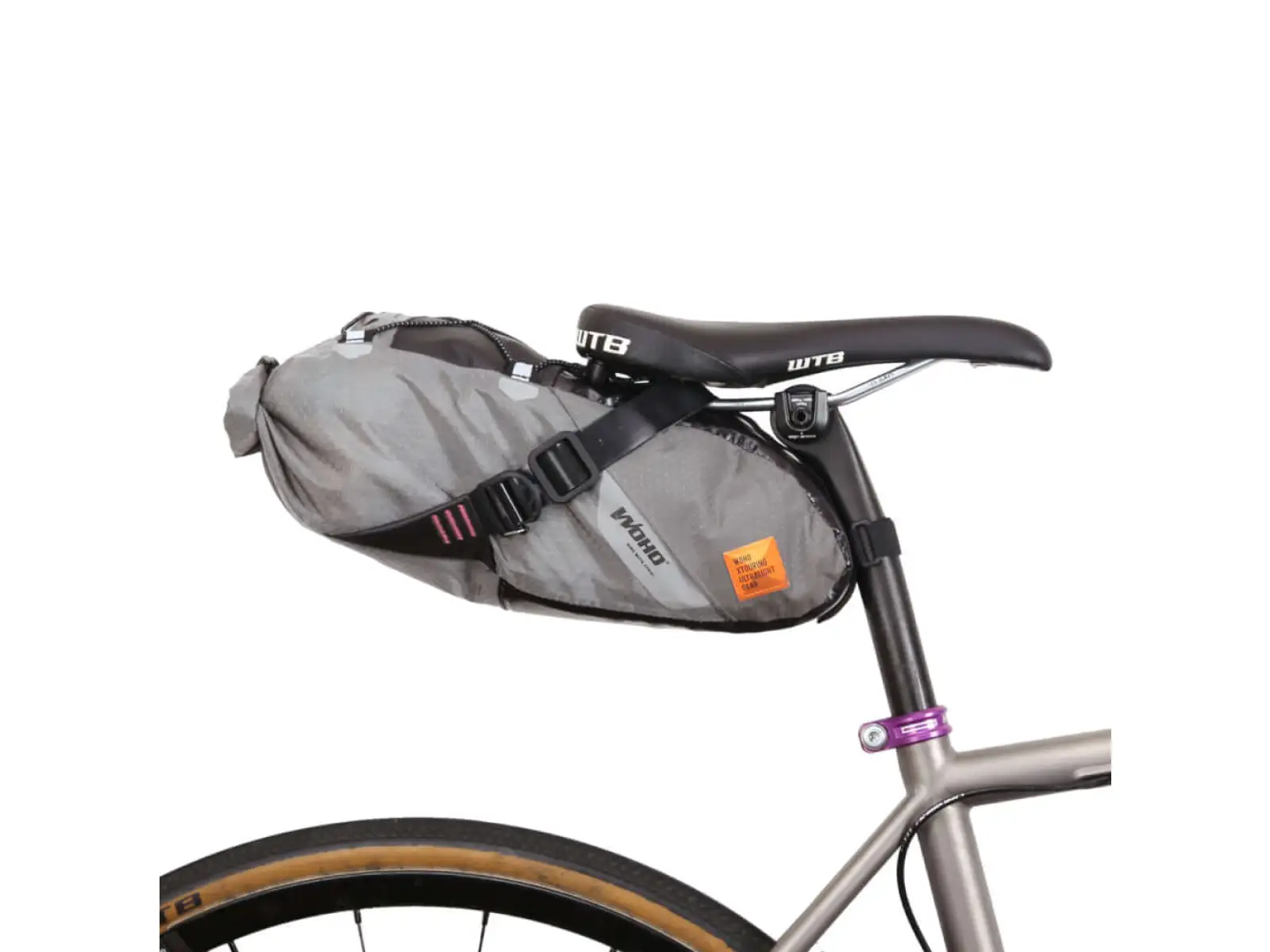 Woho X-Tourning Dry Bag saddle bag 5-7 l Honeycomb Iron gray size S