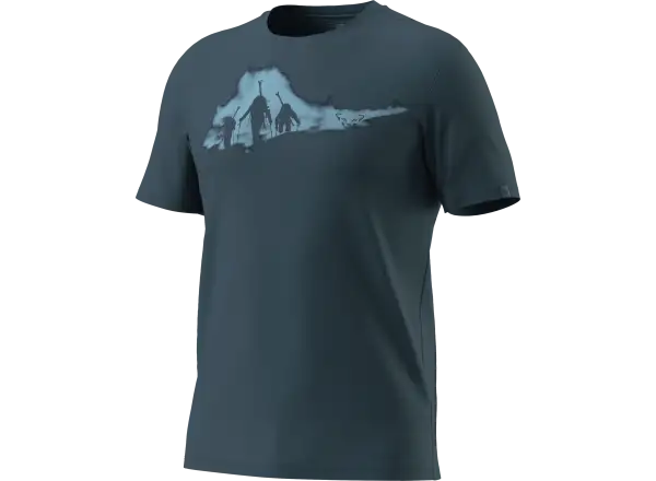 Dynafit Graphic Cotton men's T-shirt short sleeve Smoke Blue/Tabloid