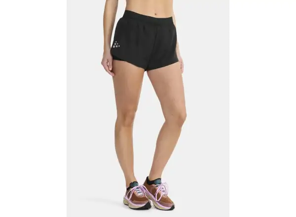 Craft Pro Hypervent Split 2 women's running shorts Black