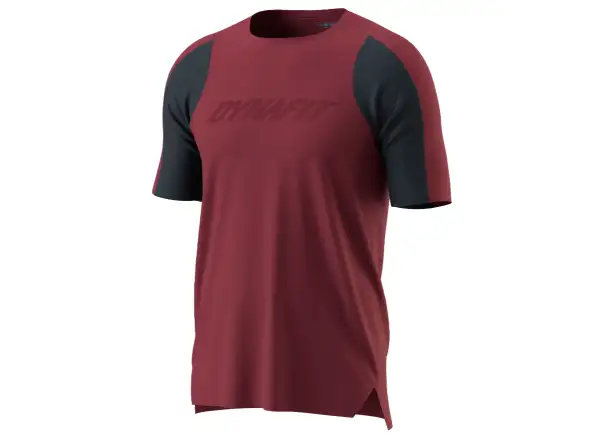 Dynafit Ride men's jersey short sleeve Burgundy