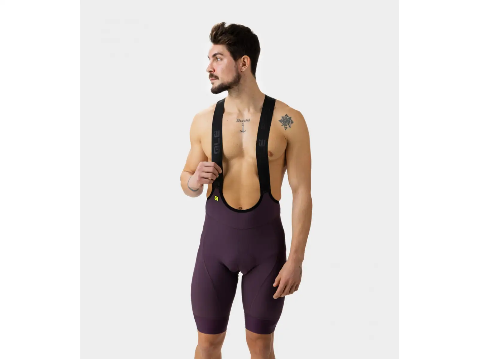 Alé PR-E Magic Colour men's bib shorts Bordeaux