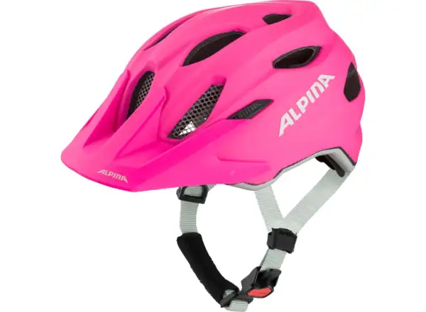 Alpina Carapax JR. cycling helmet Shocking Pink Matt