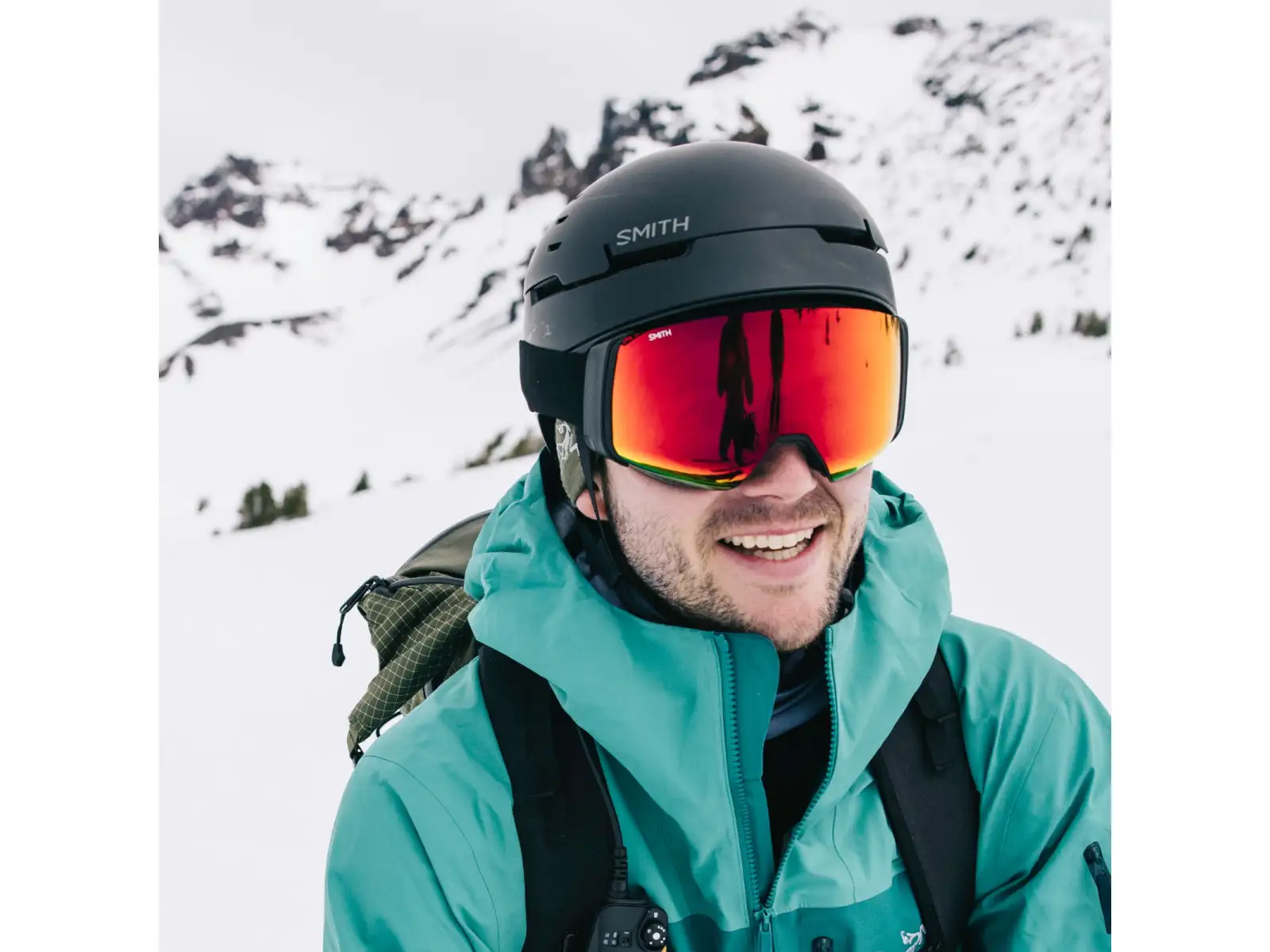 Smith 4D Mag ski goggles Black / ChromaPop Sun Red Mirror (2 lenses)