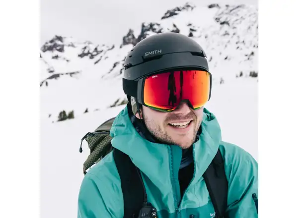 Smith 4D Mag ski goggles Black / ChromaPop Sun Red Mirror (2 lenses)