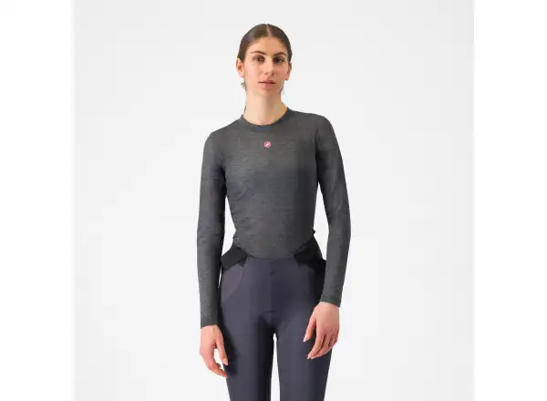 Castelli Medio Base Layer women's base layer long sleeve Melange Gray