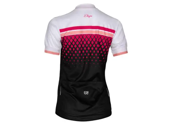 Etape Diamond women's jersey short sleeve white/pink