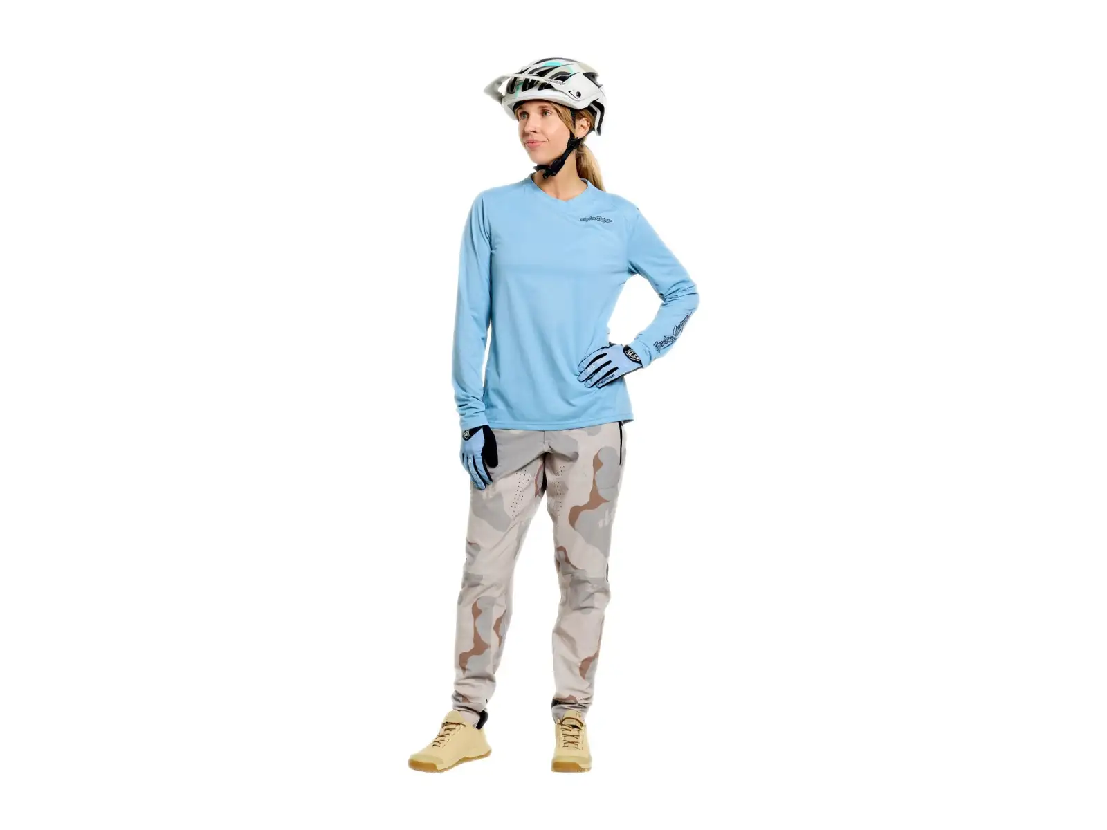 Troy Lee Designs Lilium Pro women's long sleeve jersey Dawn Blue