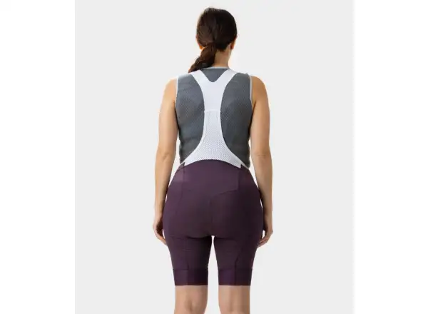 Alé PR-E Magic Colour women's bib shorts with pad Bordeaux