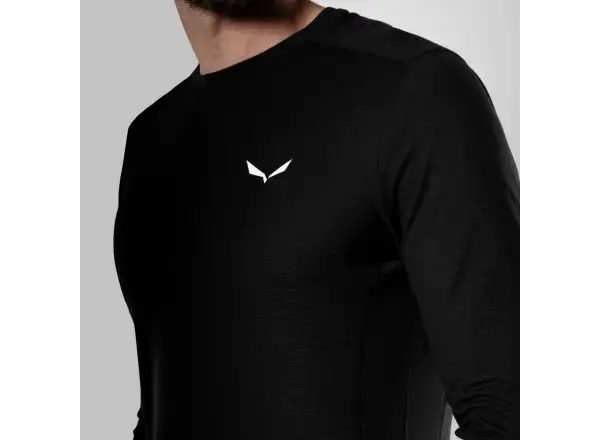 Salewa Puez Dry men's long sleeve T-shirt Black Out