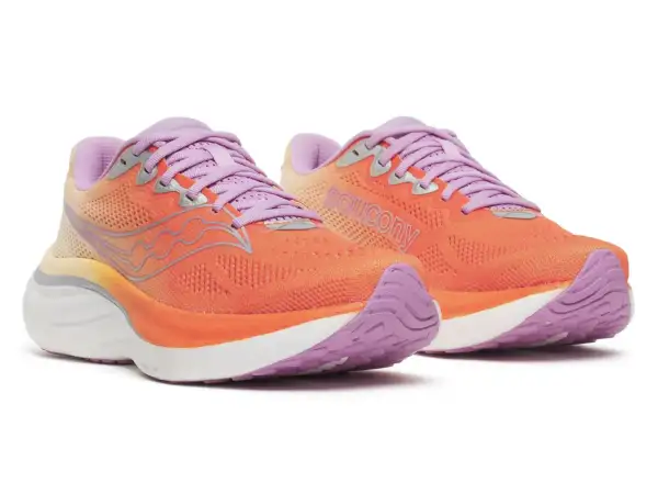 Saucony Ride 19 women's running shoes Fire/Orchid
