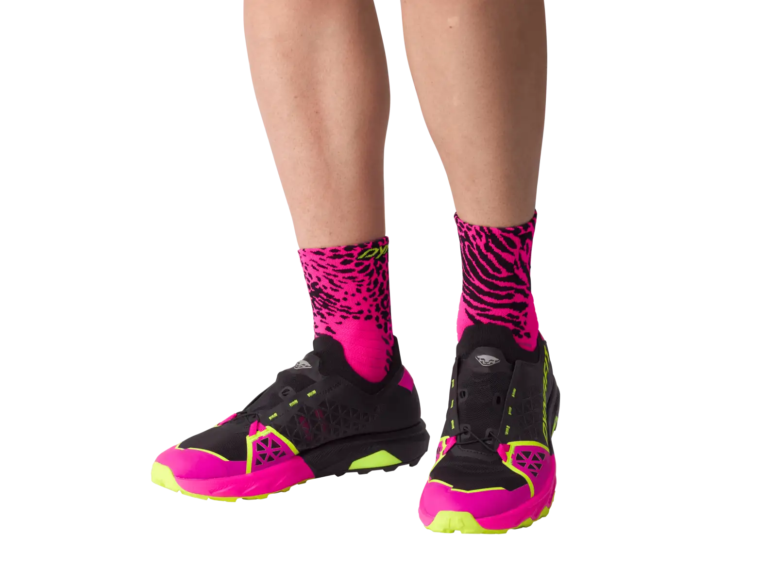Dynafit Run Wild Mid running socks Pink Glo/0910