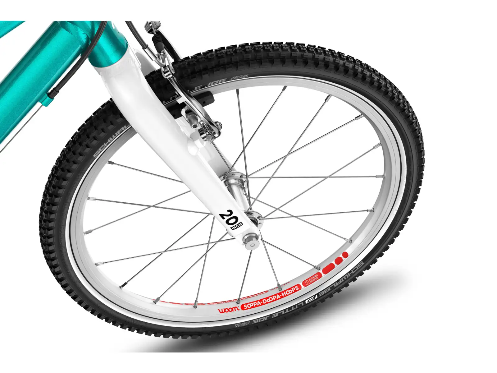Woom GO 4 children's bike 20" Metallic Turquoise