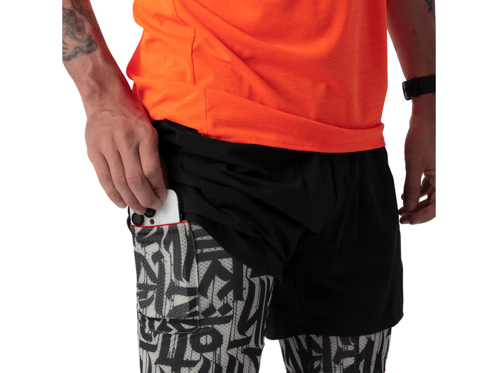 Dynafit Trail 2in1 men's running shorts Black Out/Overcast