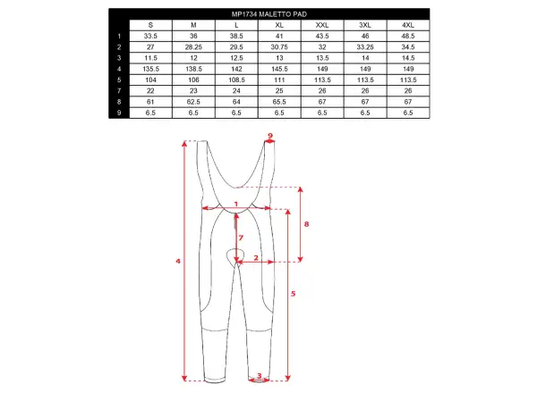 Silvini Maletto Pad men's tights braces memb. cycling pad black/cloud