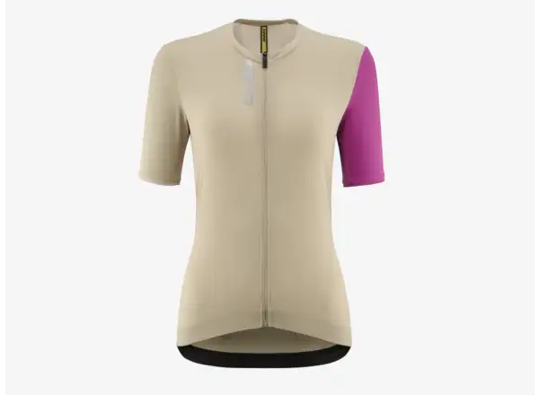 Mavic Essential women's jersey short sleeve White Pepper/Fuchsia