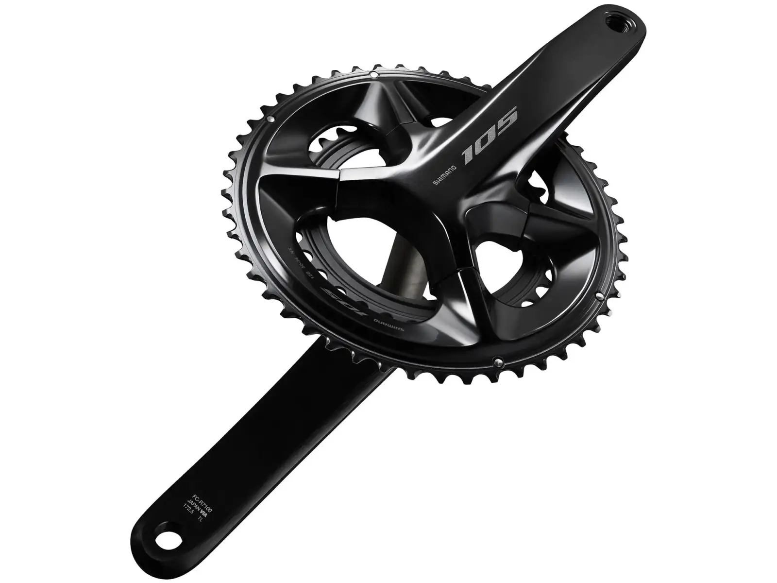 Shimano 105 FC-R7100 2x12sp. road crankset 50x34 teeth black TAKEN OFF THE BIKE