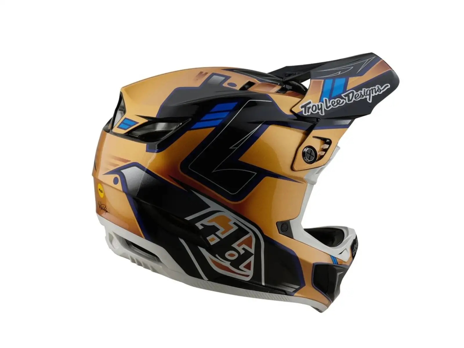 Troy Lee Designs D4 Composite full-face helmet Royalty Black/Gold