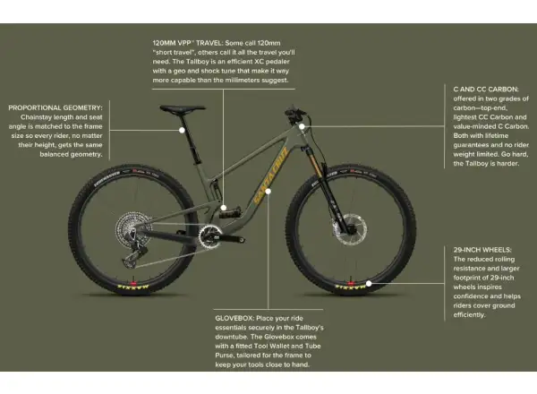 Santa Cruz Tallboy 5 C R mountain bike Gloss White