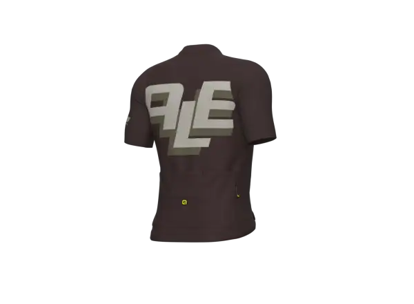 Alé PR-E Sauvage men's cycling jersey short sleeve Brown