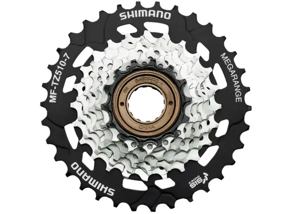 Shimano Tourney MF-TZ510 7sp. Bolt-on Freewheel 14–34 Teeth