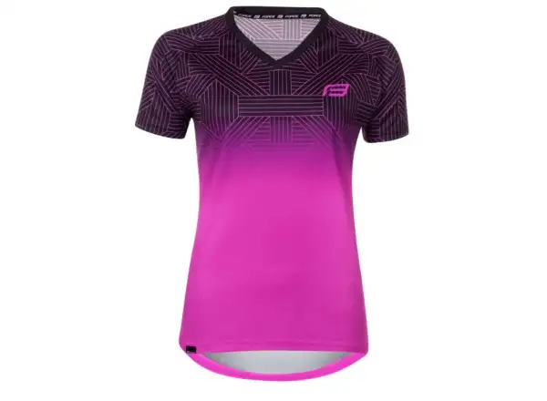 Force City women's jersey short sleeve pink/black