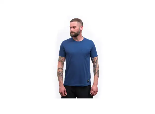 Sensor Merino Air Traveller men's T-shirt short sleeve blue
