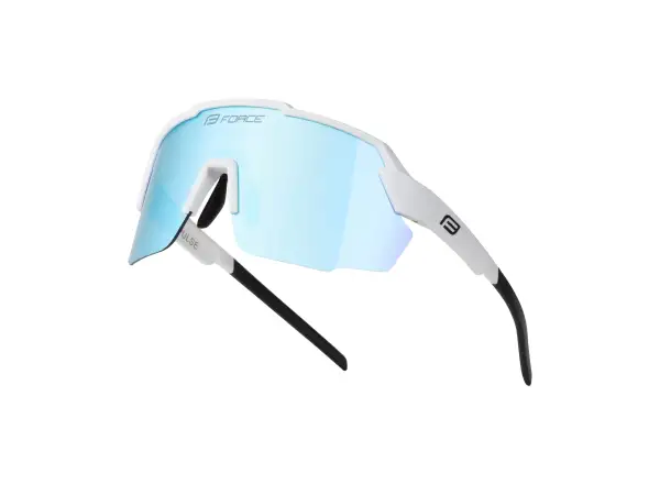 Force Pulse cycling glasses white/blue mirrored lens