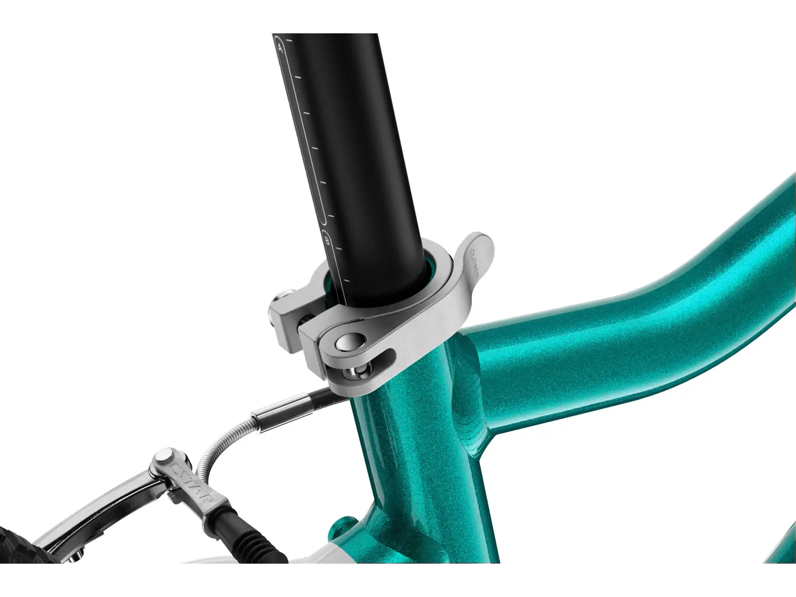 Woom GO 3 Automagic children's bike 16" Metallic Turquoise