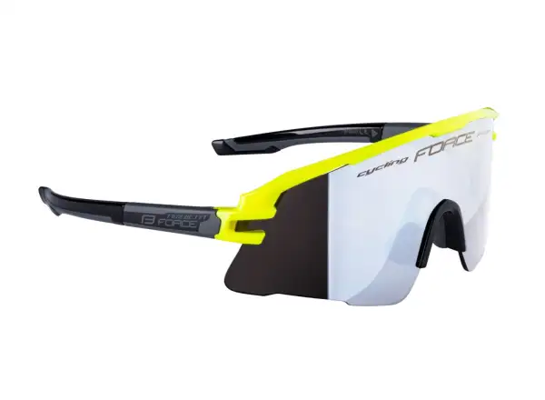 Force Ambient cycling glasses fluo/grey, black mirror lenses