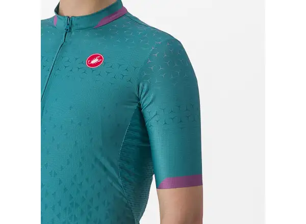 Castelli Pezzi women's jersey short sleeve Quetzal Green