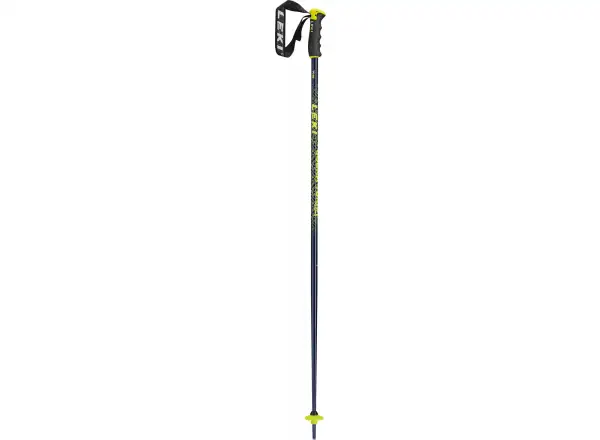 Leki Cobra Turn alpine poles blue/neon yellow