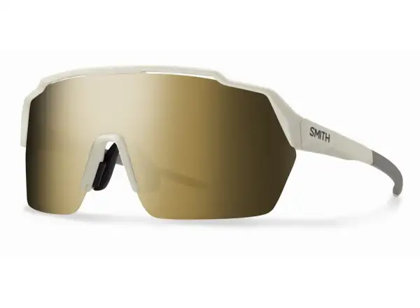 Smith Shift Split Mag cycling glasses Matte bone/ChromaPop Gold Mirror
