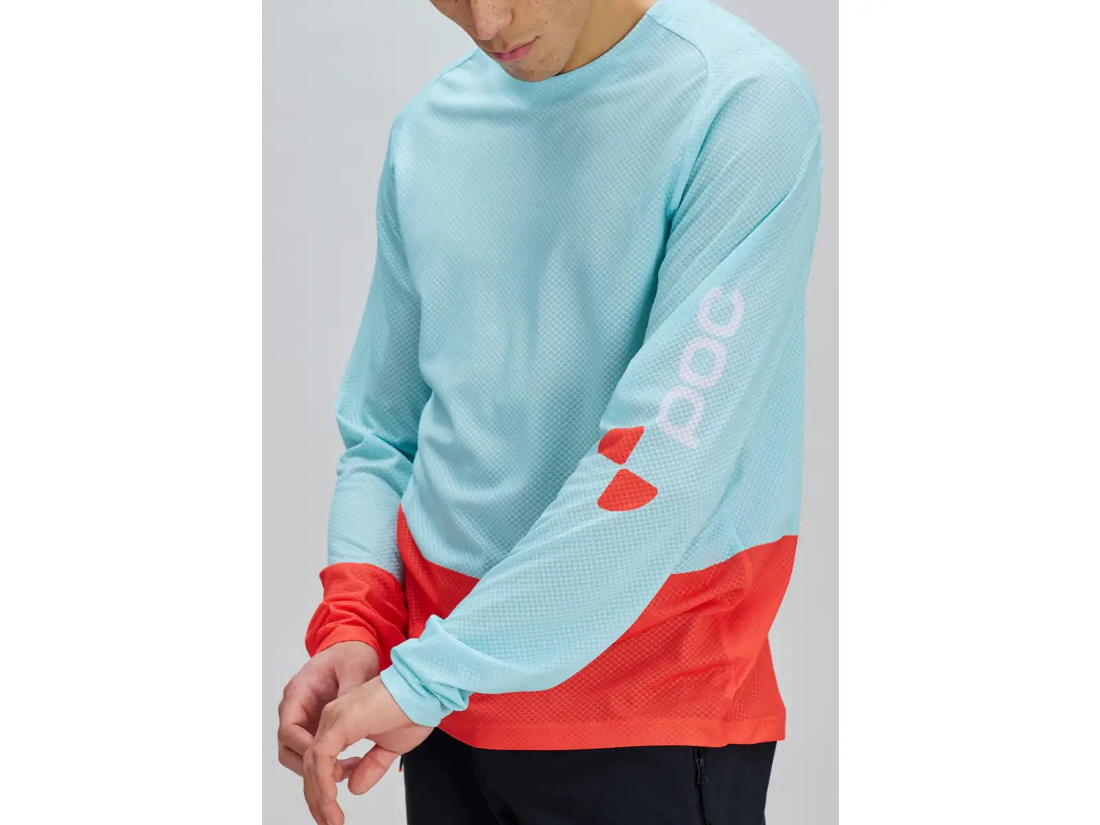 POC Motion Air men's long sleeve jersey Lazurite Blue/Carnelian Orange